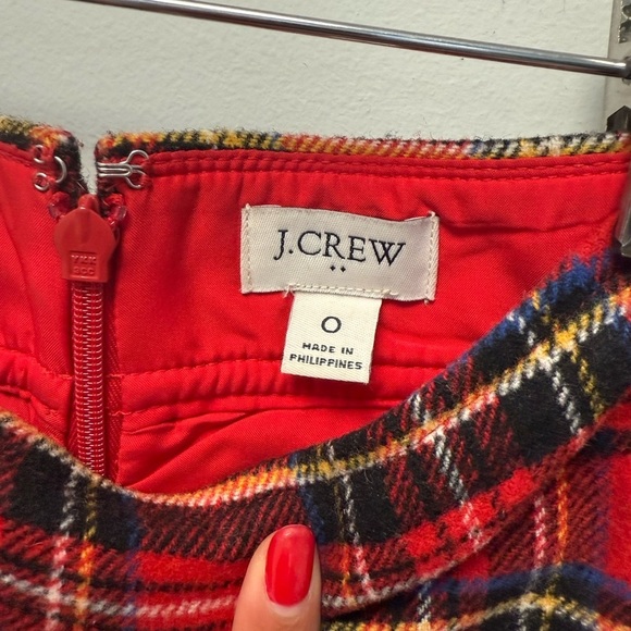 J. Crew Red A-Line Mini Skirt for Casual Work​​​ - Picture 3 of 5